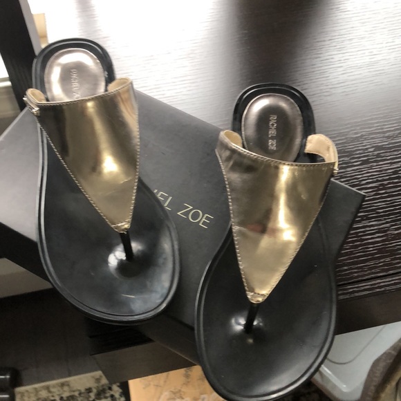 Rachel Zoe S 7 Metallic Anthracite Sandal - Picture 2 of 3